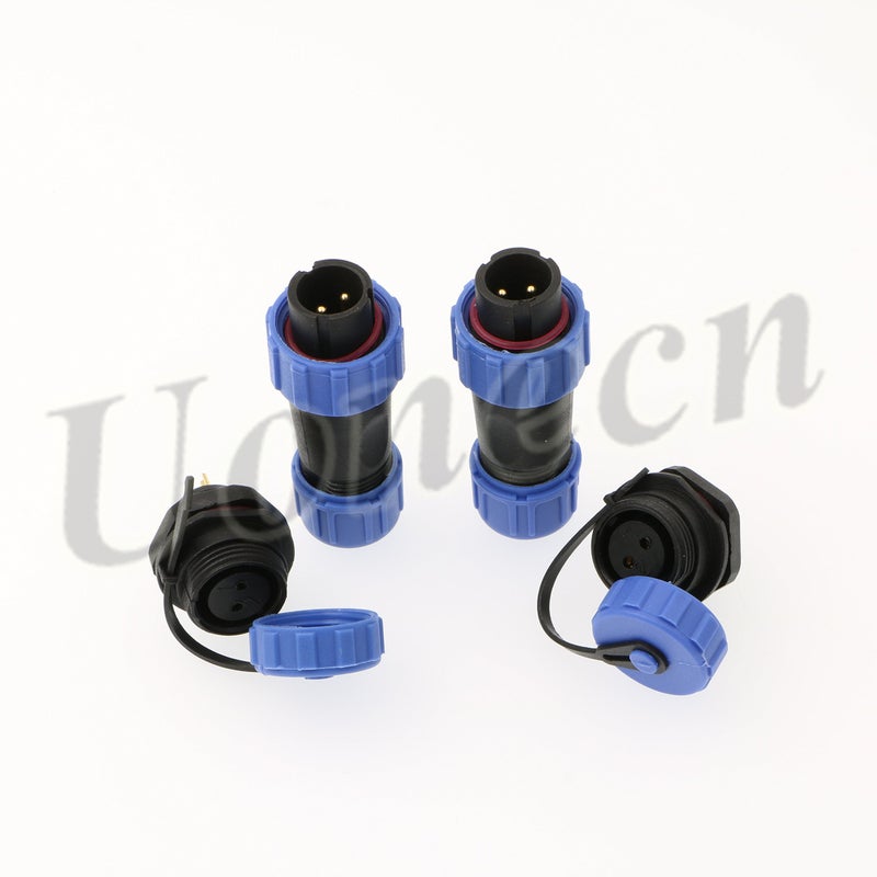 Uonecn 2 pcs SP1310 ip68 2-pin Waterproof Connector Power Cable connectors Cable connectors Automotive connectors Plug and socketMultipole Plug and Socket Dustproof Circular - Image 2